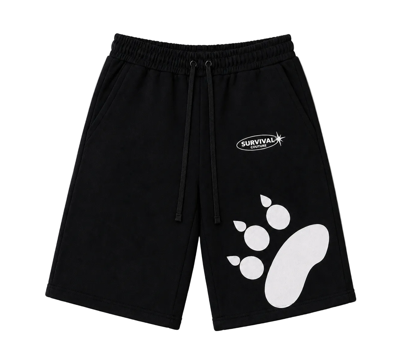 BEAR BREED COTTON JERSEY JORT | BLACK