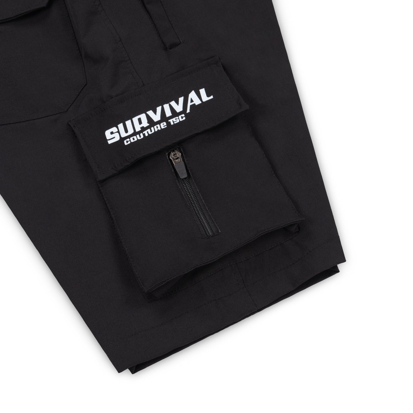 Black Cargo Shorts | Black fashion Shorts | The Survival Couture