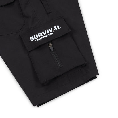 Black Cargo Shorts | Black fashion Shorts | The Survival Couture