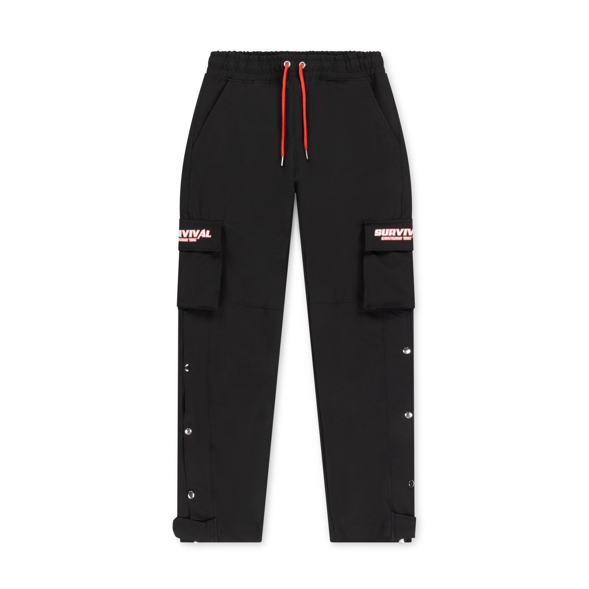 Black Cargo Bottoms | Cotton Cargo Trouser | The Survival Couture