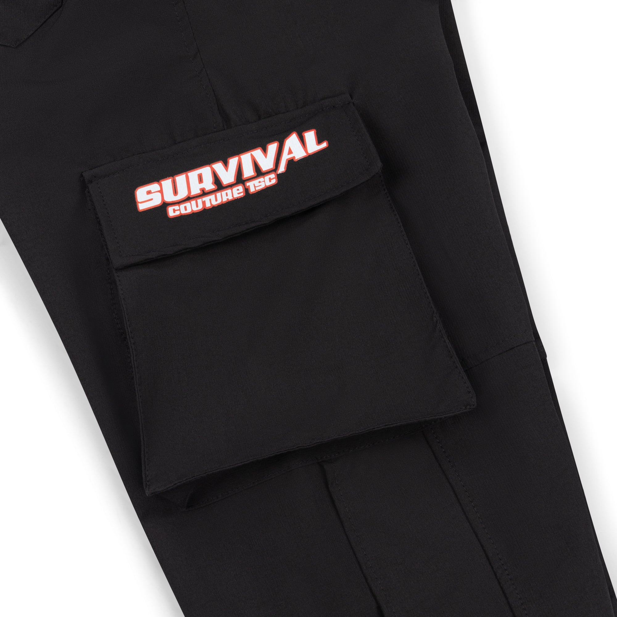 Black Cargo Bottoms | Cotton Cargo Trouser | The Survival Couture