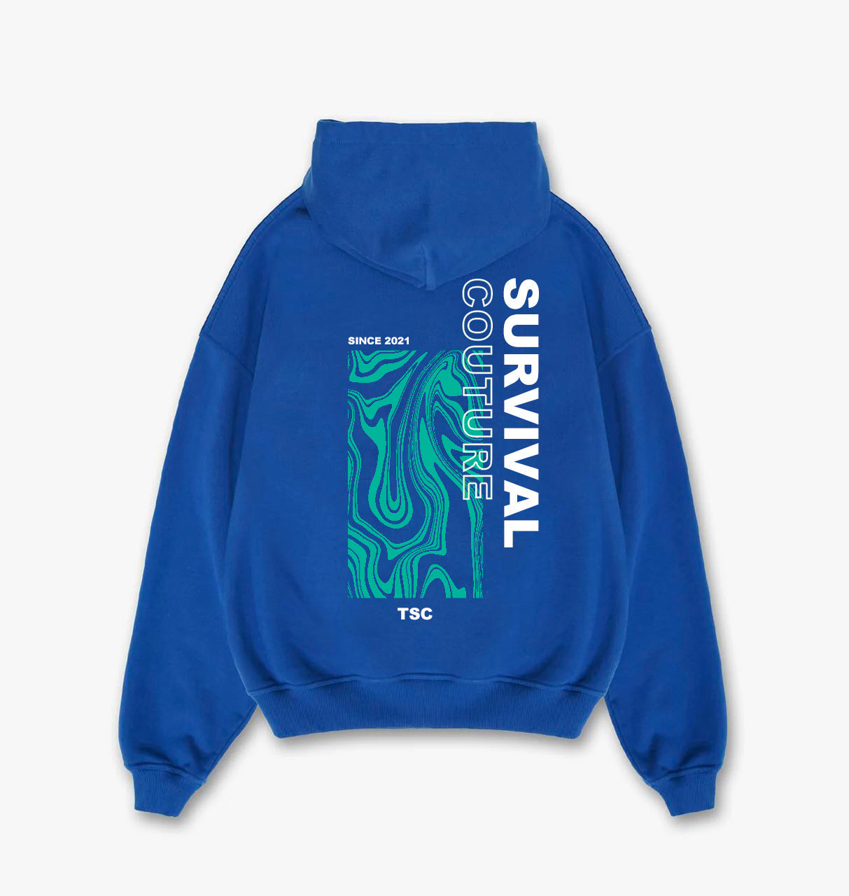 Waves Blue Hoodie | Blue Bape Hoodie | The Survival Couture